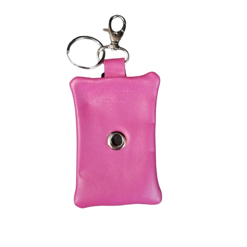 Borsina porta sacchetti igienici in pelle - piatta