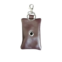 Borsina porta sacchetti igienici in pelle - piatta