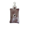 Borsina porta sacchetti igienici in pelle - piatta