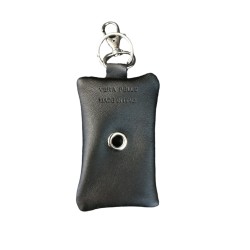 Borsina porta sacchetti igienici in pelle - piatta