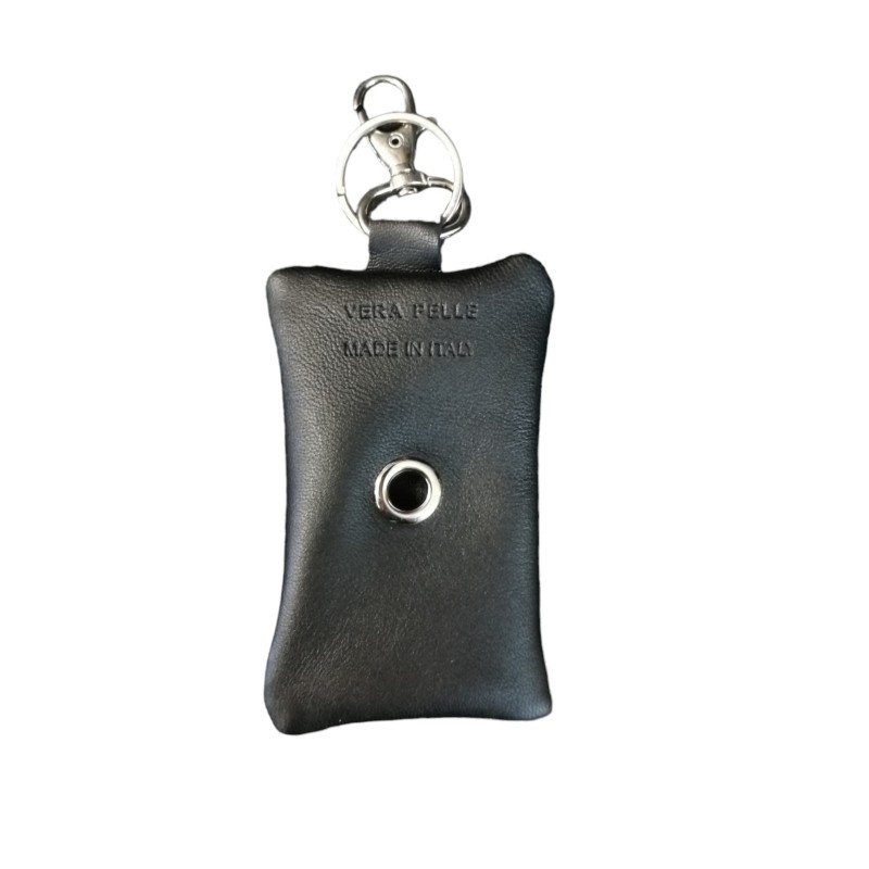 Borsina porta sacchetti igienici in pelle - piatta