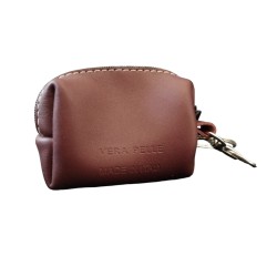 Borsina porta sacchetti igienici in pelle - cerniera