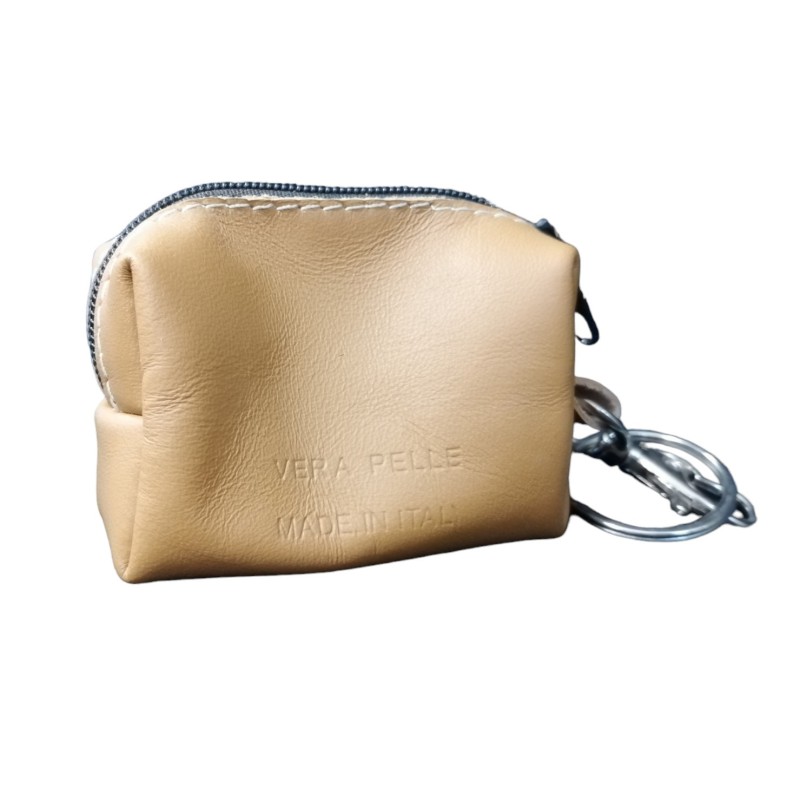 Borsina porta sacchetti igienici in pelle - cerniera