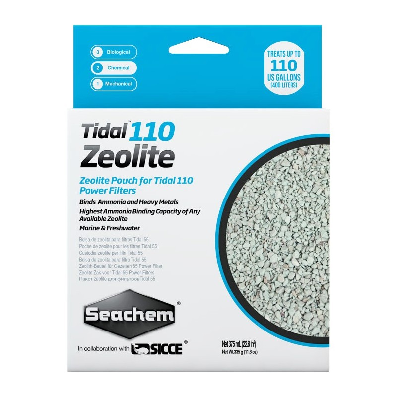 Seachem Zeolite 110 per Tidal 110 375ml 280g per 400lt