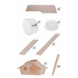 Zolux Neo Silta Gabbia per roditori piccola H58, nera