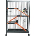 Gabbia per cincillà e furetti Indoor Maxi Loft 1 - arancione