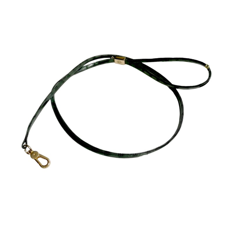 Guinzaglio in ecopelle cocco verdone