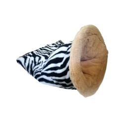 Sacco a pelo zebrato