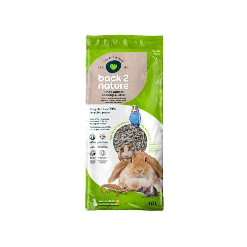 BACK-2-NATURE lettiera in carta da 10 litri